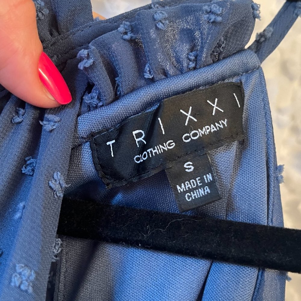 Blue Ruffle Dress - Picture 4 of 7